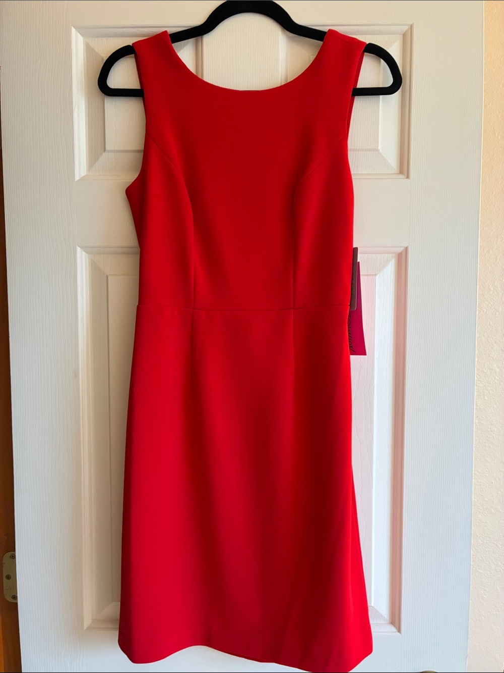 NWT Betsey Johnson Nordstrom Bold Red Sleeveless Sheath Cocktail Dress Size 2